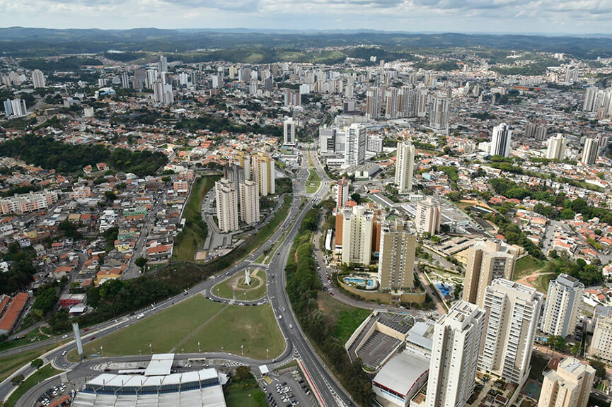 Foto aérea de Jundiaí. (Foto; Divulgação)