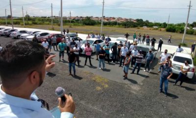 Motoristas de aplicativo em Jundiaí fazem protesto