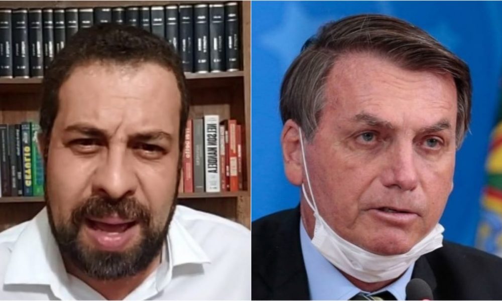 Guilherme Boulos e Jair Bolsonaro