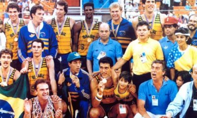 Seleção brasileira medalha de ouro no Pan de 1987