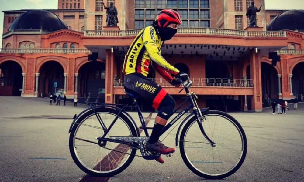 Ciclista Bruno Goia em Aparecido