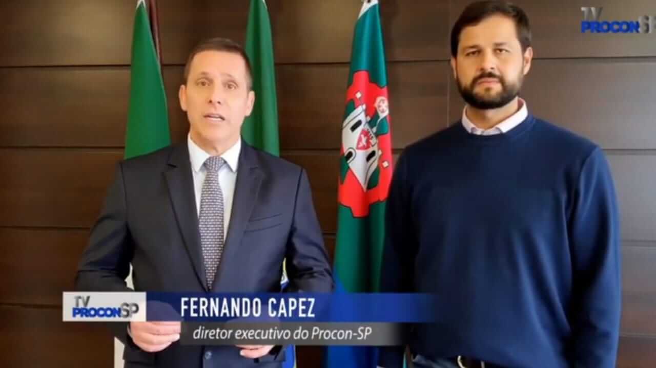 Presidente do Procon, Fernando Capez e Prefeito de Jundiaí, Luiz Fernando Machado
