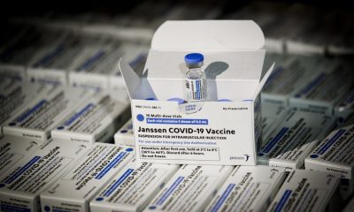 Caixas de vacinas da Janssen