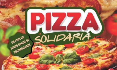 Arte de divulgação da campanha Pizza Solidária de Campo Limpo Paulista