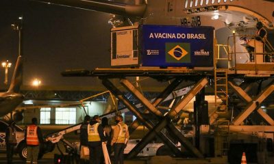 Insumos de vacina chegam em São Paulo