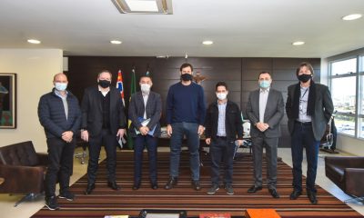 Executivos da multinacional peruana Emusa Brasil se reuniram com o prefeito Luiz Fernando Machado