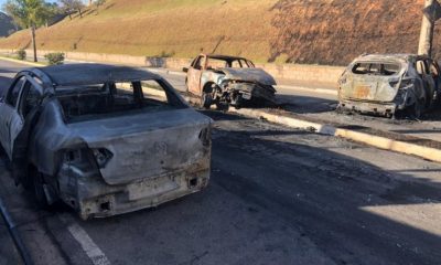 carros fogo roubo Jarinu
