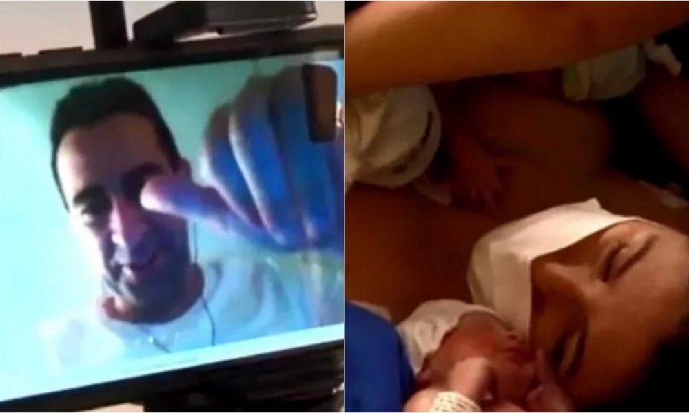 Árbitro acompanha nascimento de filhos trigêmeos por vídeo chamada