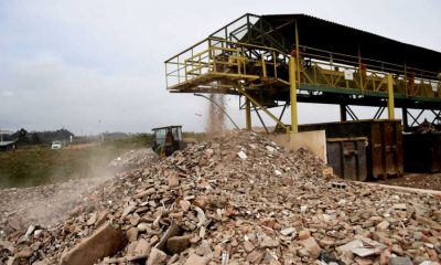 Centro de processamento de resíduos de construção civil em Jundiaí
