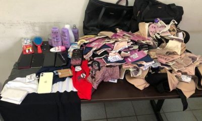 objetos roubados de um shopping jundiaí sobre a mesa