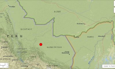 Terremoto no Peru de magnitude 5.7