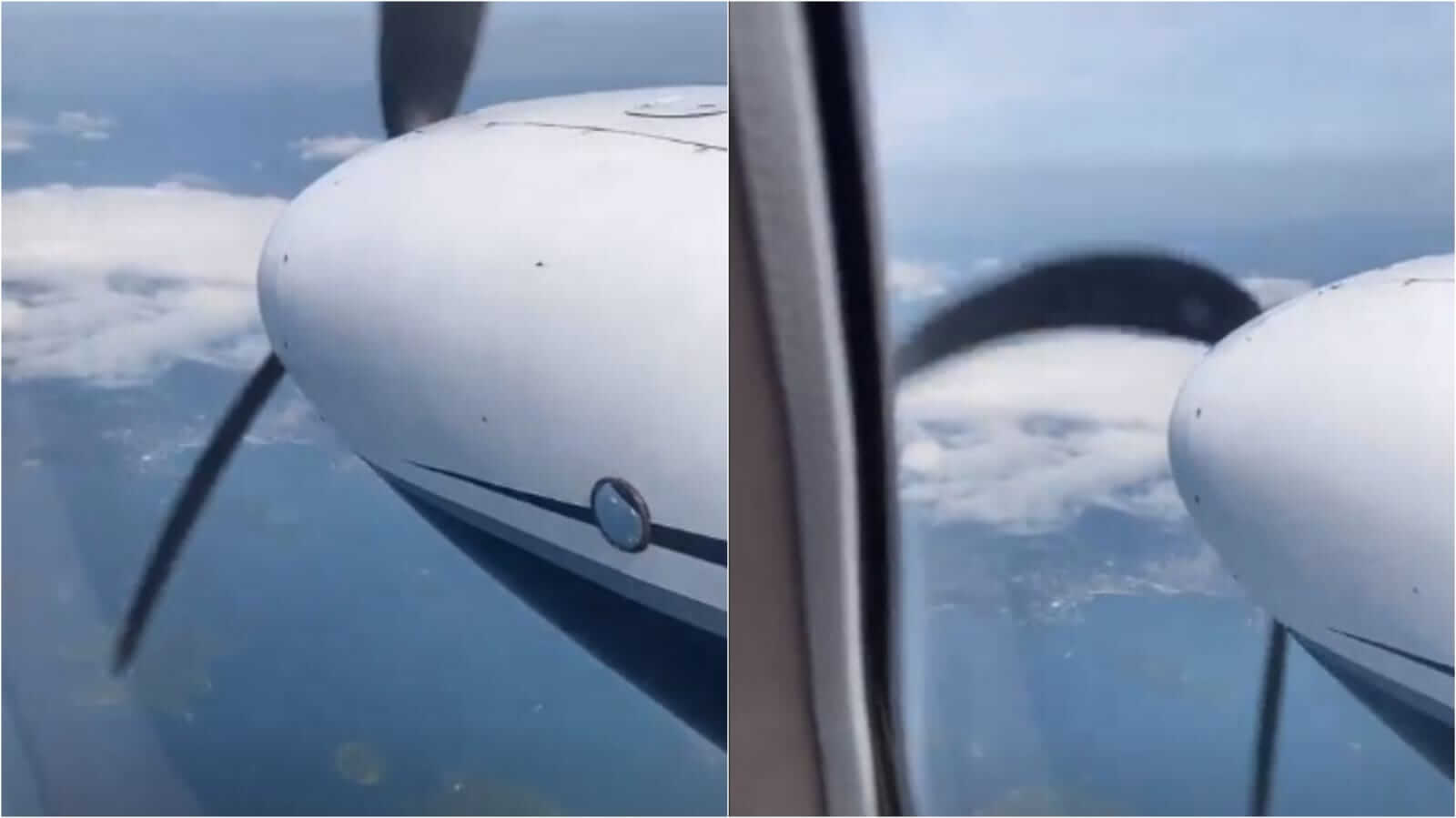 Imagens de hélice de avião que caiu em Ubatuba