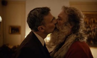 Homens se beijando em propaganda da Noruega