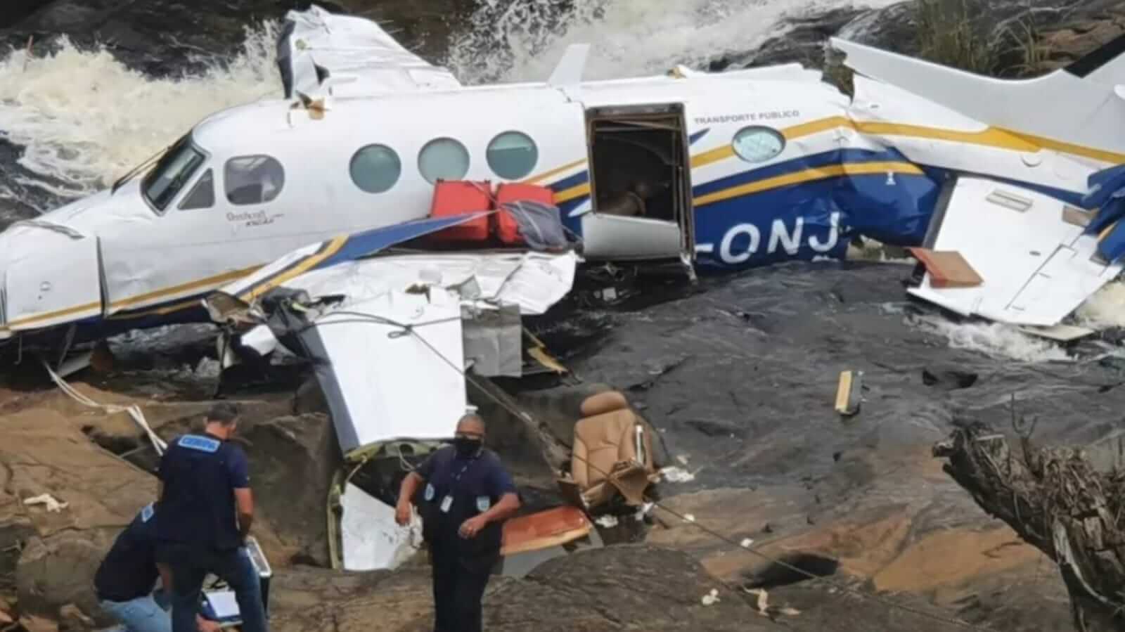 Avião de Marília Mendonça que caiu em Minas Gerais