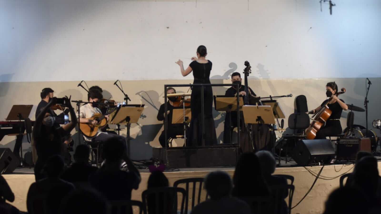 Apresentação de orquestra em Jundiaí