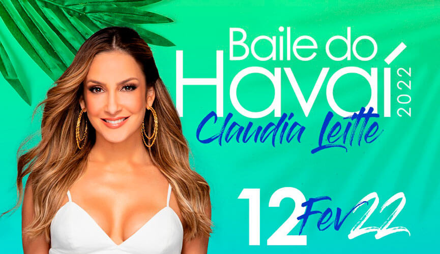 Banner de divulgação de show da Claudia Leitte no Clube Jundiaiense