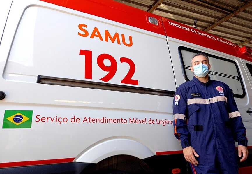Médico coordenador do SAMU, Dr. Mário Jorge Kodama