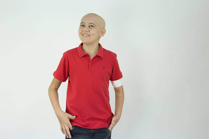 Gustavo, de 12 anos, tem Leucemia Linfóide Aguda tipo B