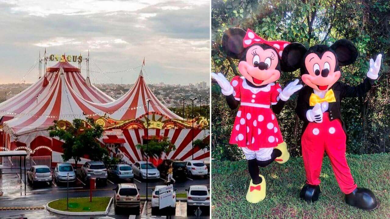Minnie e Mickey no circo Maximus