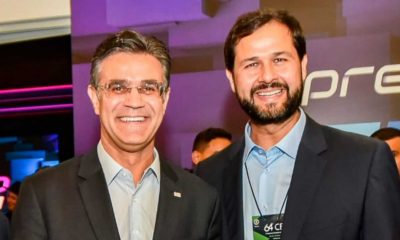 Rodrigo Garcia e Luiz Fernando Machado no Palácio dos Bandeirantes (1º de abril de 2022)