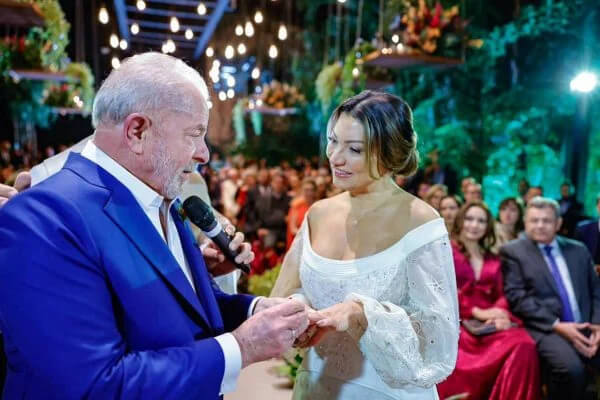 Casamento do ex-presidente Lula com Janja
