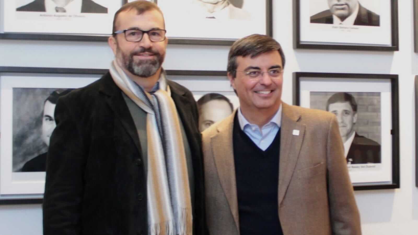 Rafael Cervone (à direita) é o presidente da CIESP; Marcelo Cereser (à esquerda) é o diretor titular do CIESP Jundiaí