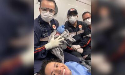 Bebê nasce em ambulancia