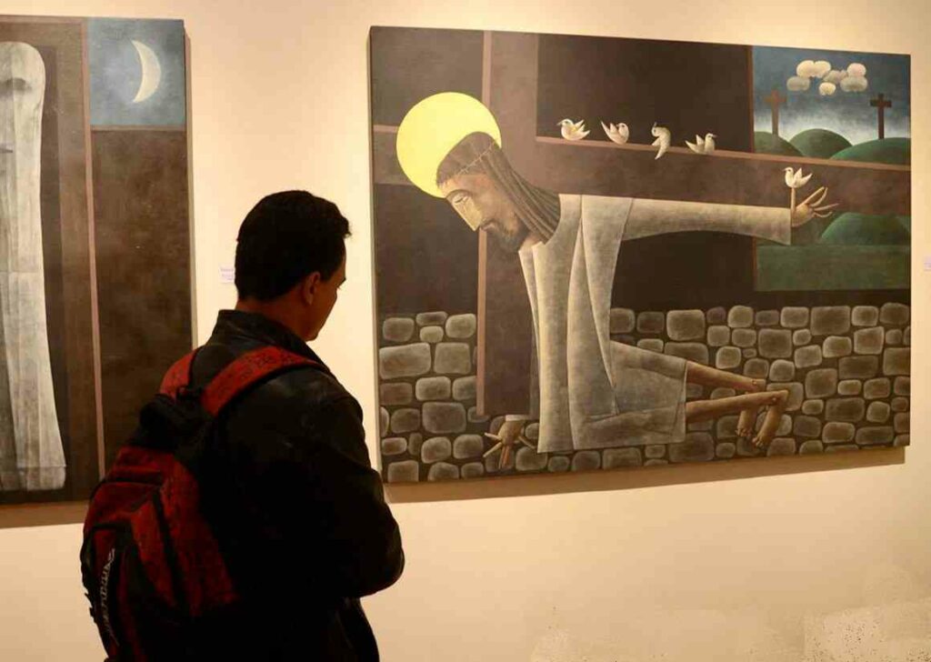 Pinacoteca Municipal tem quadros do artista Inos Corradin em seu acervo permanente em exposição