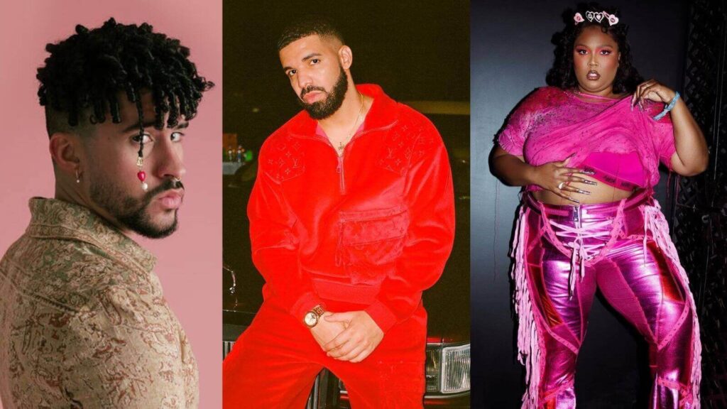 Bad Bunny, Drake e Lizzo