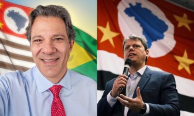 Haddad e Tarcísio Freitas, candidatos a governador do Estado de São Paulo