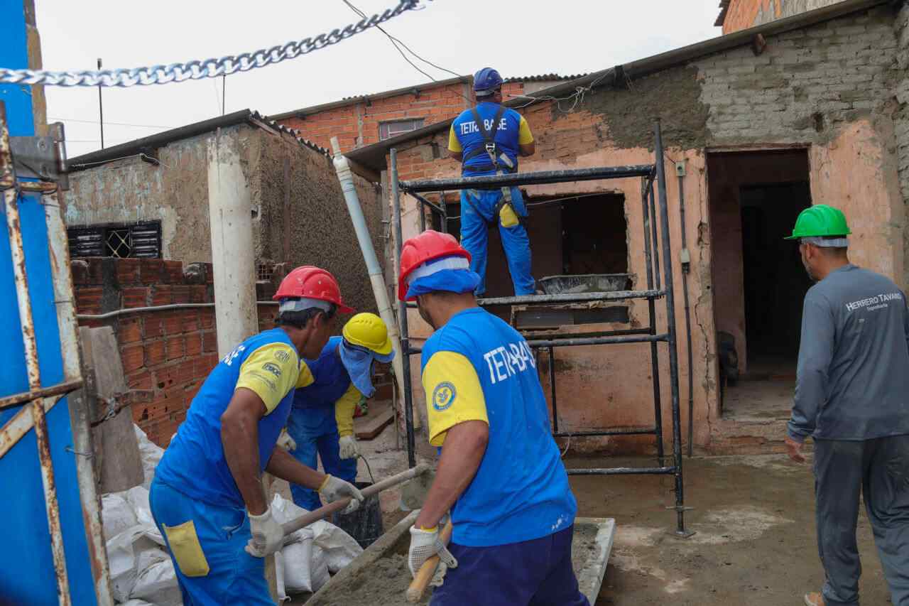 Obras estão sendo realizadas em 400 casas do Jardim Novo Horizonte