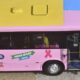 Ônibus circula em Jundiaí alertando sobre o Outubro Rosa e Novembro Azul