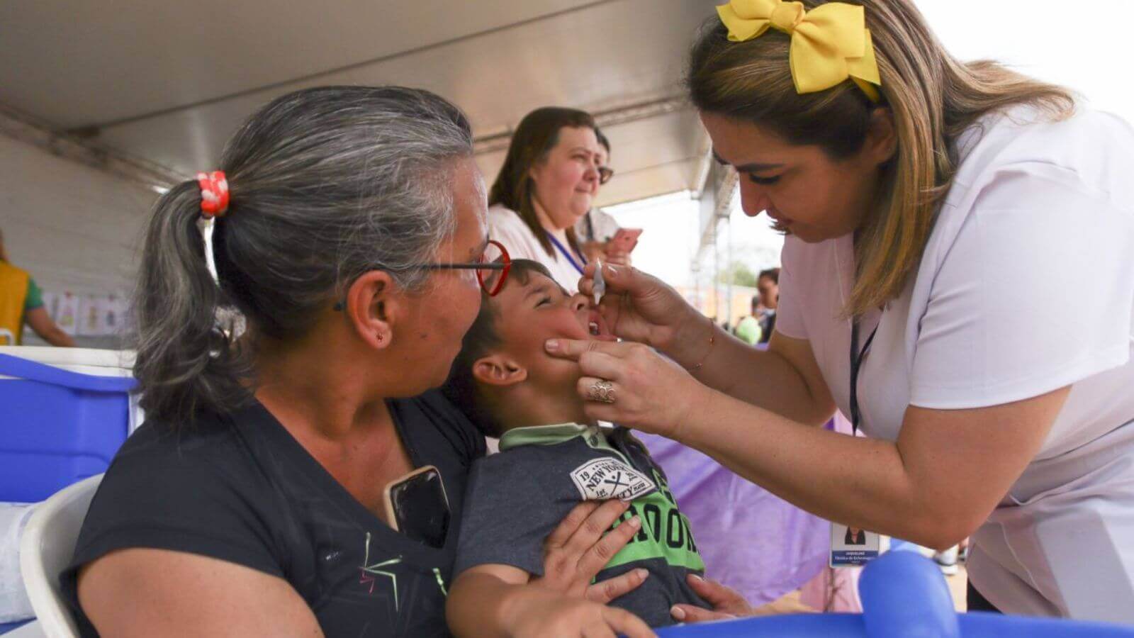 Vacinação contra a pólio em Jundiaí