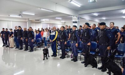 Integrantes de órgãos de segurança pública participaram de curso de cinotecnia e receberam a certificação
