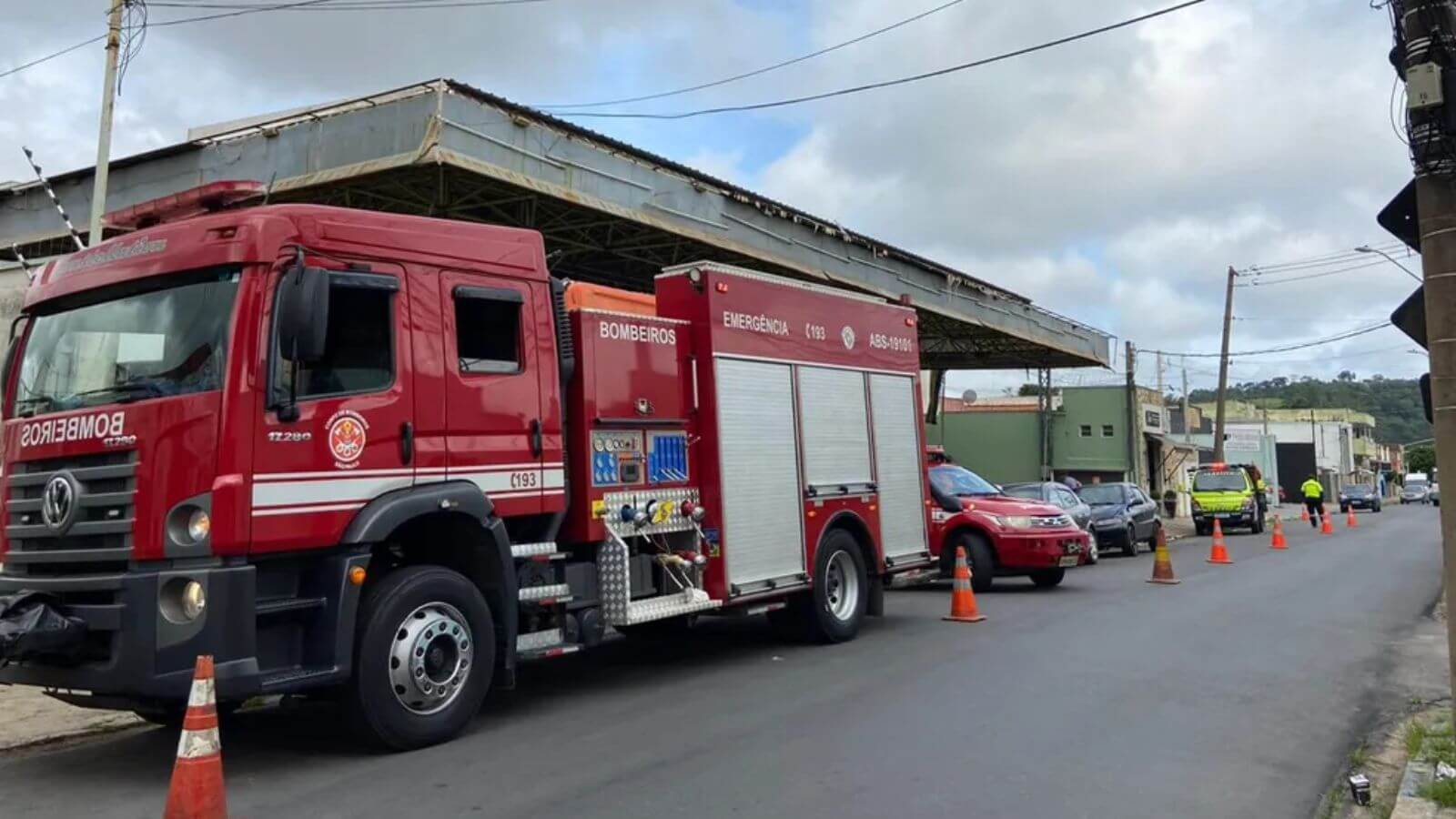 Caminhão do Corpo de Bombeiros