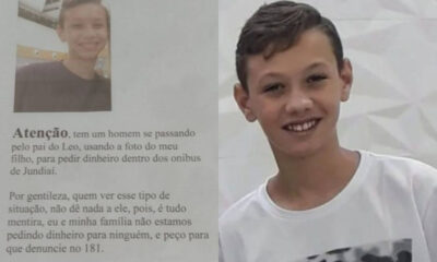 Golpista usa foto de adolescente que morreu em Jundiaí para pedir dinheiro em ônibus
