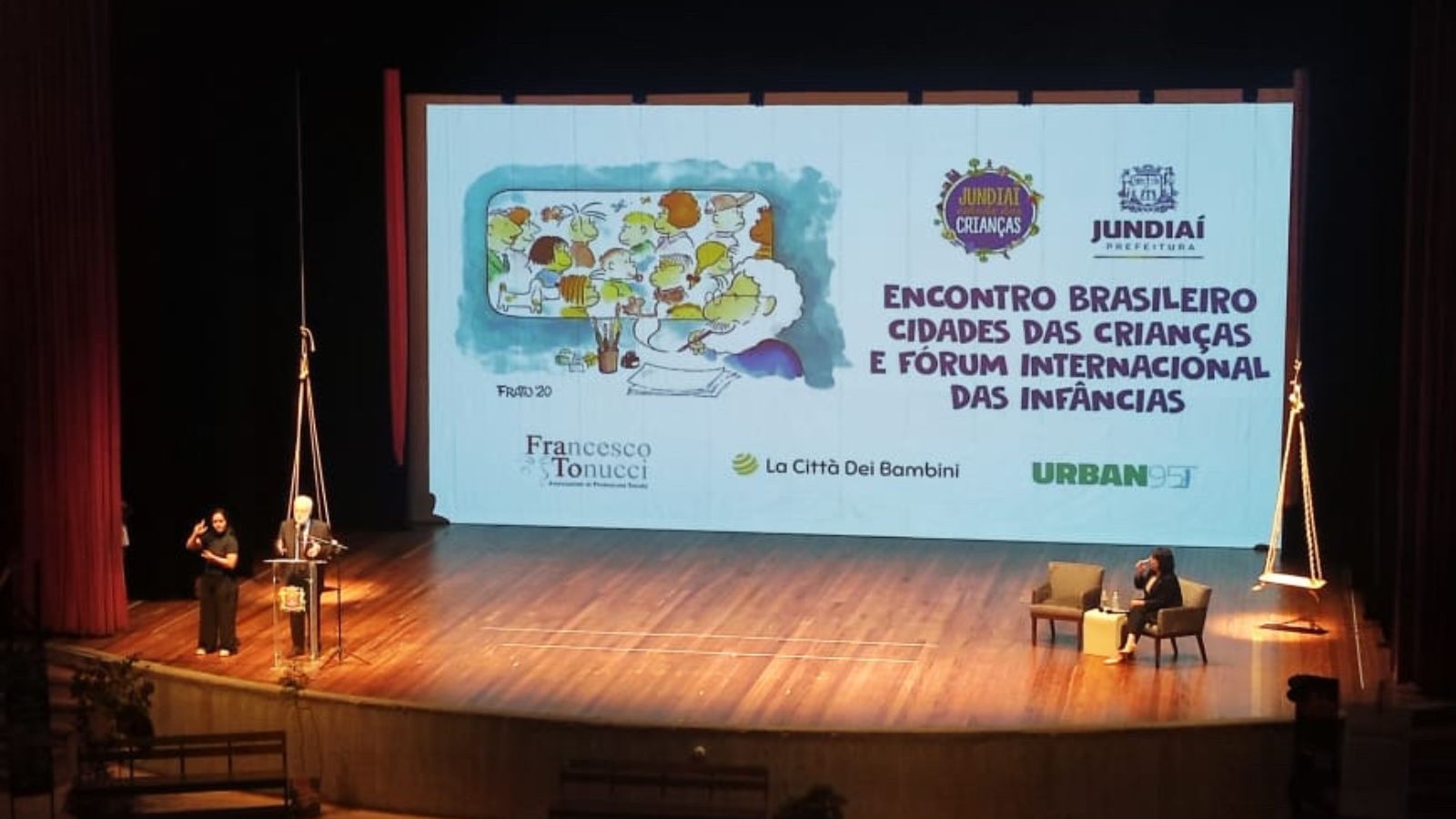 Abertura de evento internacional das infâncias em Jundiaí