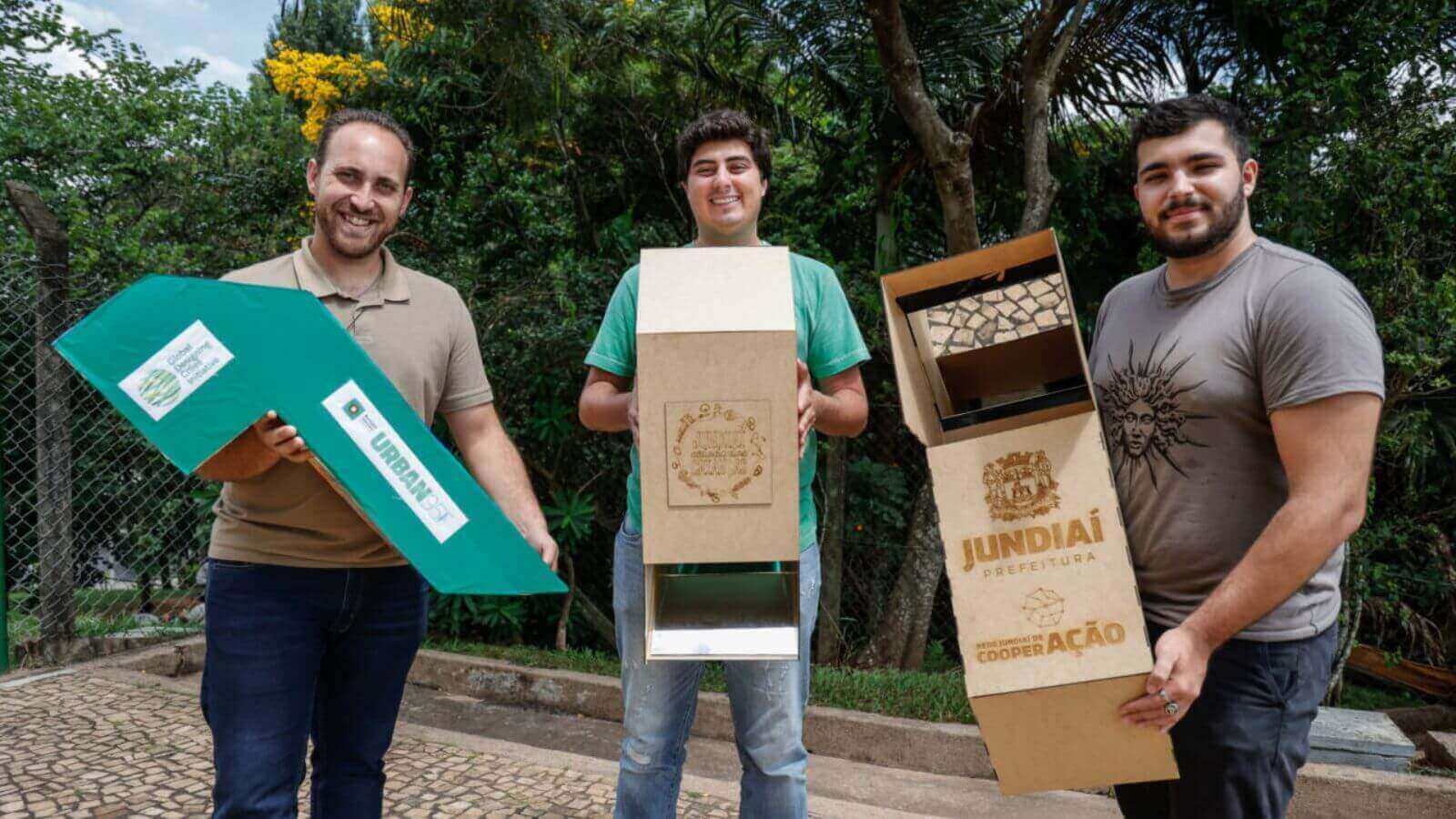 Diego, Miguel e Tiago: idealizadores da empreitada