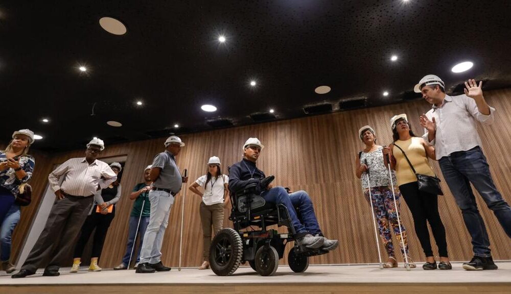 Pessoas com deficiência aprovam acessibilidade do Centro das Artes de Jundiaí