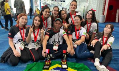 Equipe feminina de robótica do SESI Campo Limpo Paulista vence competição mundial