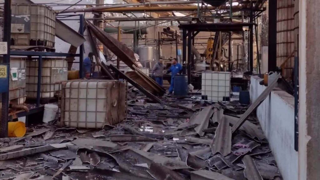 Explosão em fábrica de Várzea Paulista