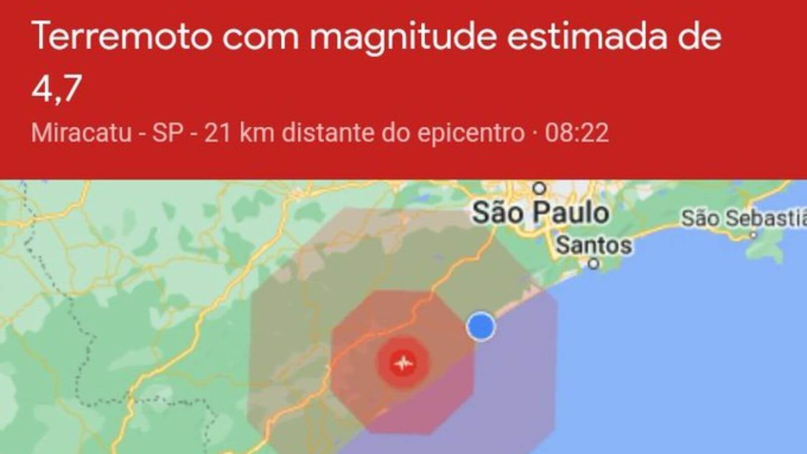 Moradores relatam tremores de terra no litoral e interior de São Paulo