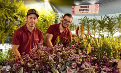 Vendedores na Festa das Orquídeas de Várzea Paulista em 2023