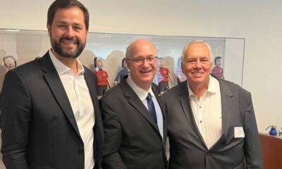 Luiz Fernando Machado, Ilan Goldfajn e Walter da Costa e Silva Filho nos Estados Unidos