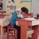 Cachorro vai para a escola com o tutor e ensina lição importante de amor