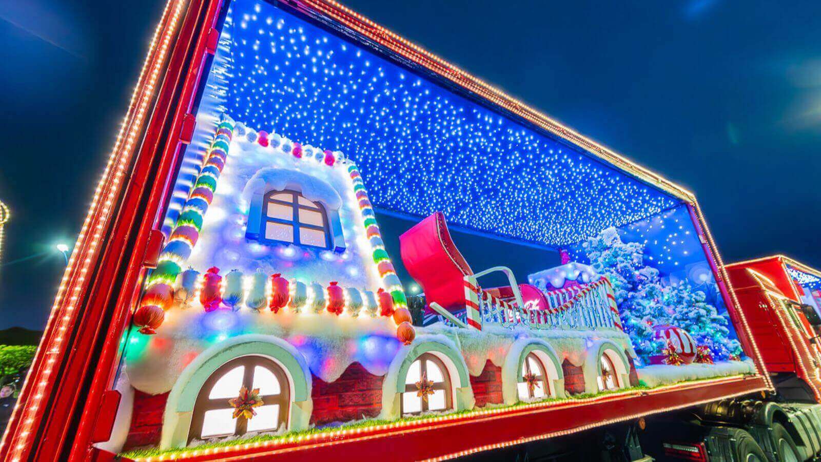 Caravana de Natal da Coca Cola passa por Jundia nesta quarta