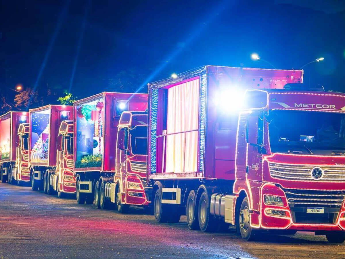 Caravana de Natal da Coca Cola passa por Jundia no dia 22 de novembro