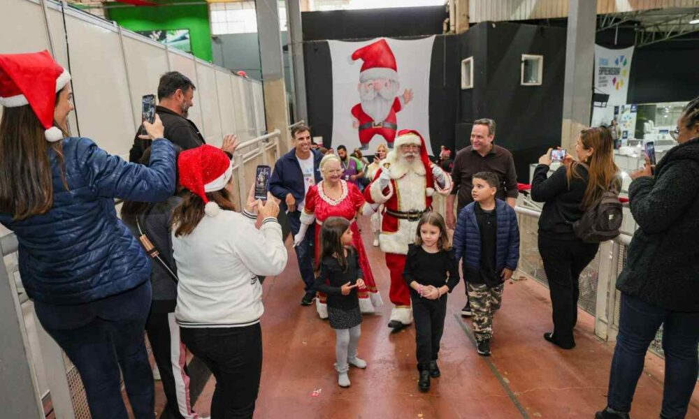Santa Claus receives letters of requests from children this weekend