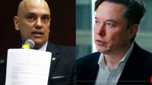 Alexandre de Moraes e Elon Musk - "X suspenso"