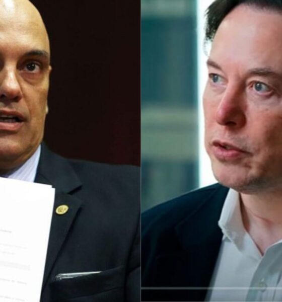 Alexandre de Moraes e Elon Musk - "X suspenso"